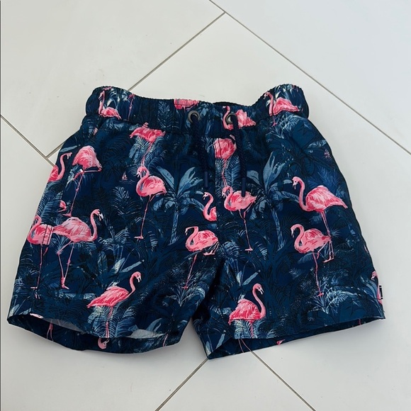 Jasper Conran Flamingo Print Swim Shorts 4/5 - Picture 1 of 4